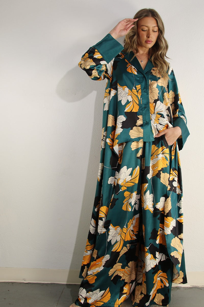 Satin Shirt 2 Pcs