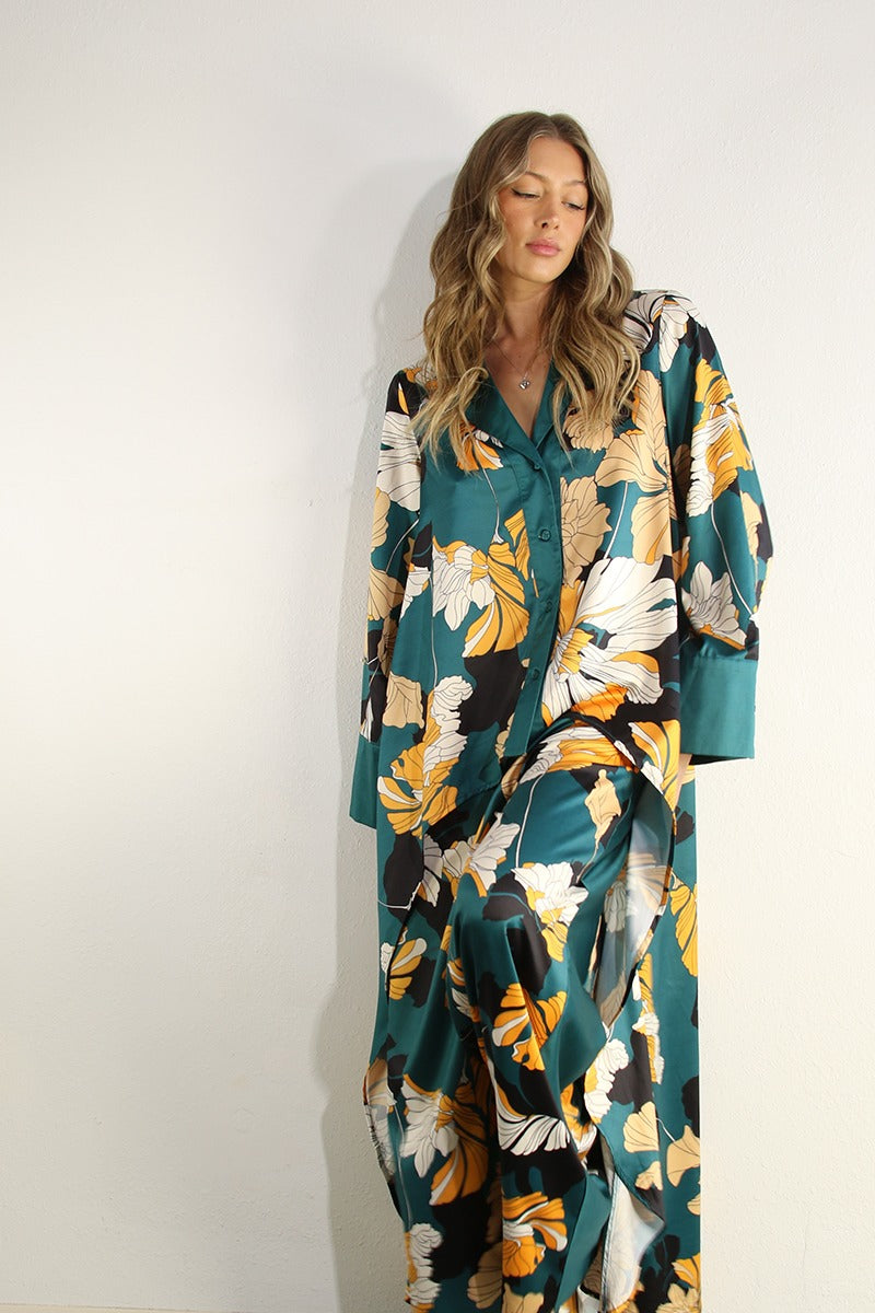 Satin Shirt 2 Pcs