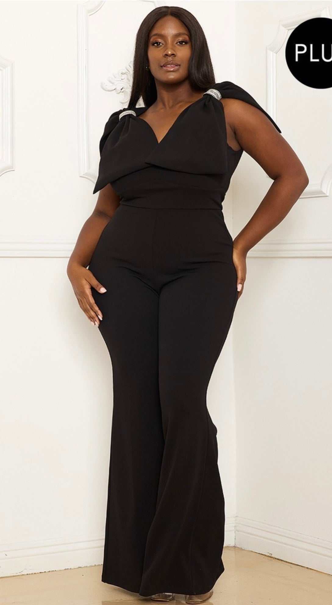 Rhinestone Ribbon Jumpsuit