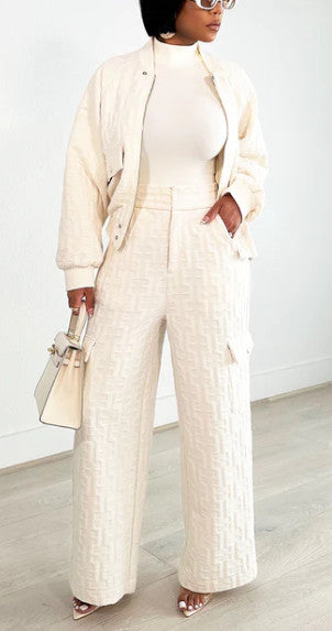 Textured Bomber 2 Pcs
