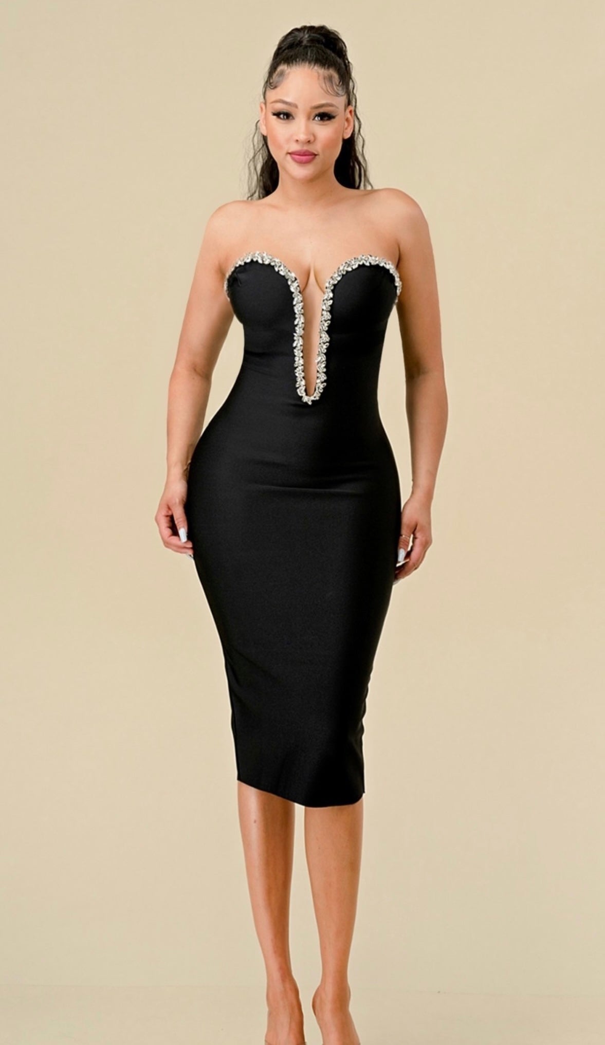 Stoned Attached Bandage Midi