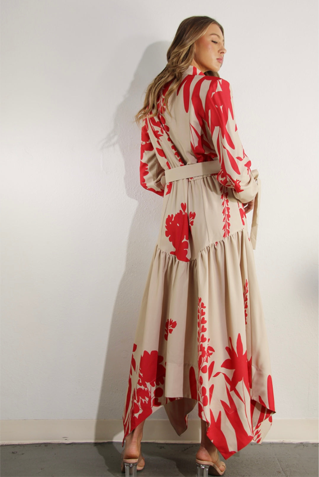 Unbalanced Print Maxi