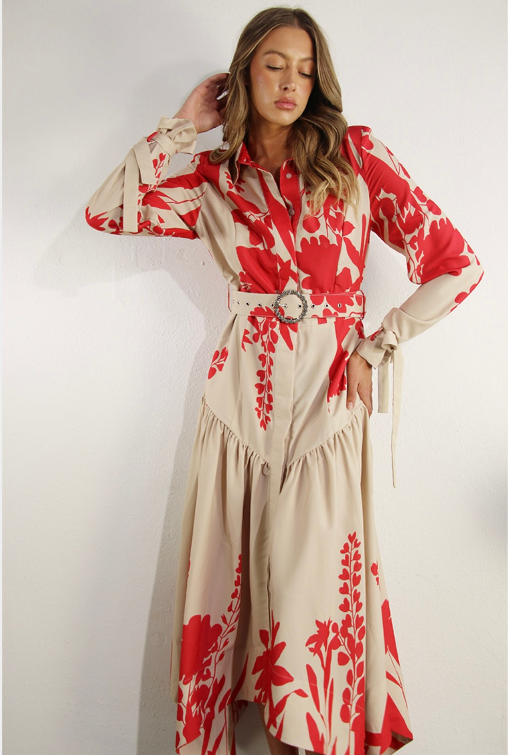 Unbalanced Print Maxi