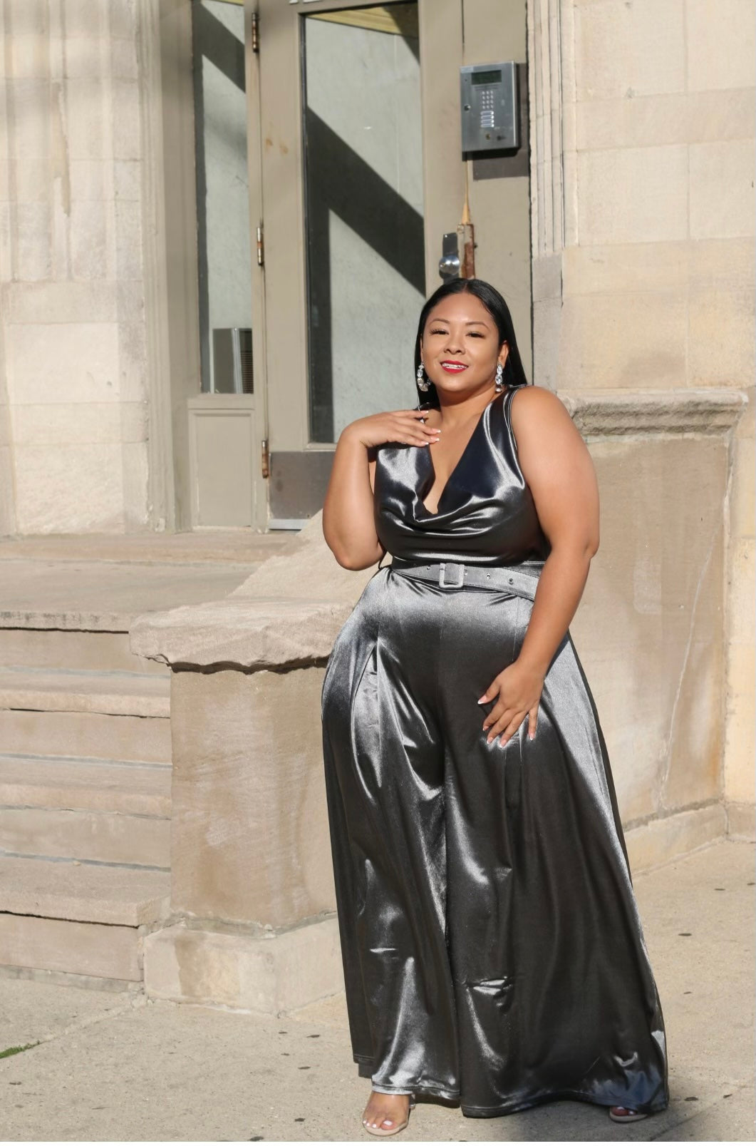 Silk Wide Leg Jumpsuit