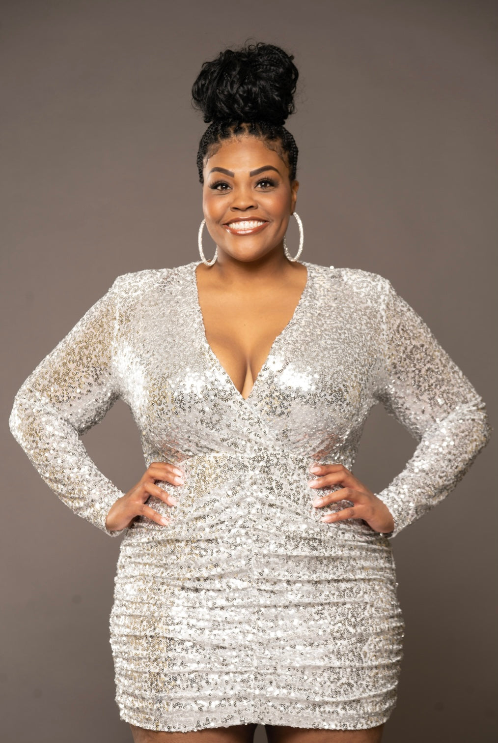Deep V Sequins