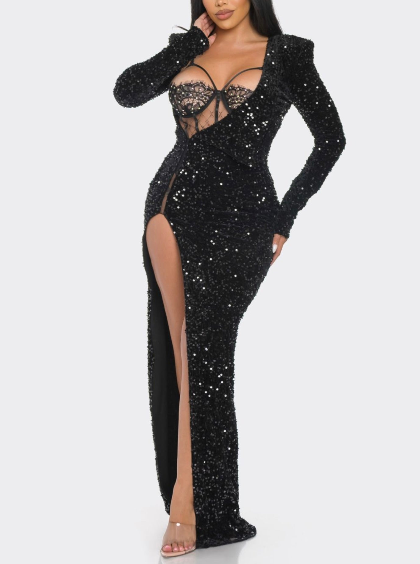 Sequins Sexy Legg Maxi