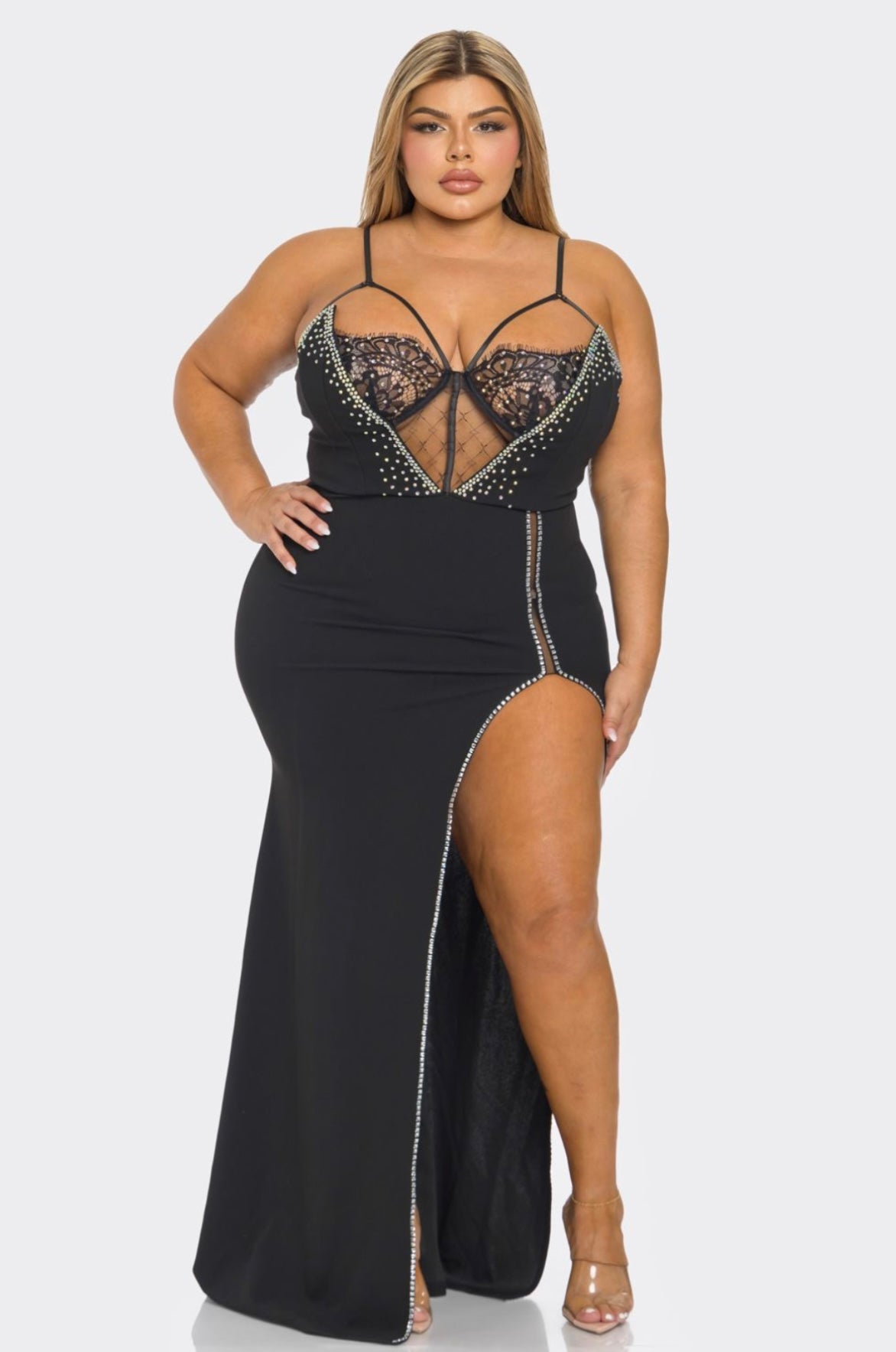 Sexy Leg Stud Maxi Plus