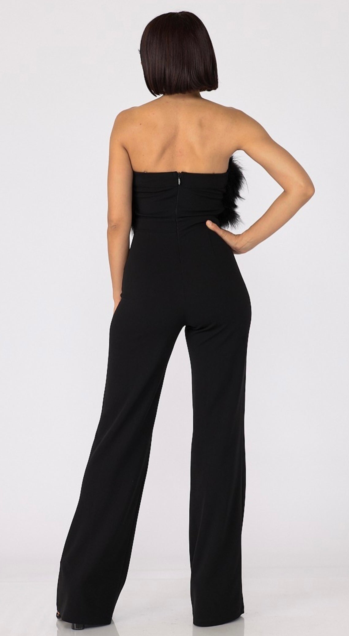 Feather Tube Jumpsuit