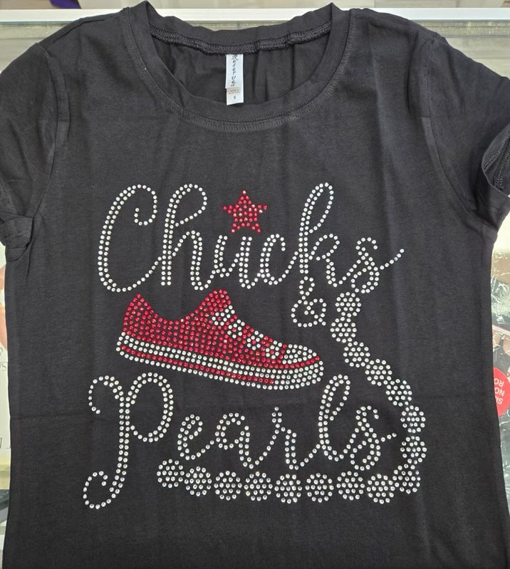 Chuck’s & Pearls (Red)