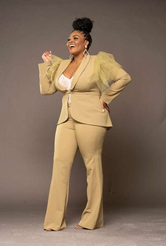 Tulle Shoulder Suit