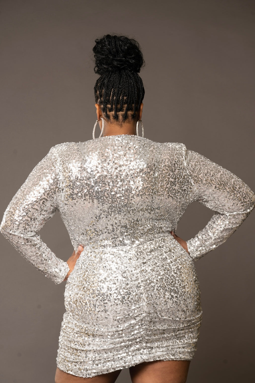 Deep V Sequins Bronzeville Boutique By Lady Mocha